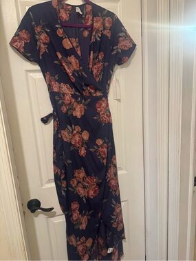 Floral wrap dress